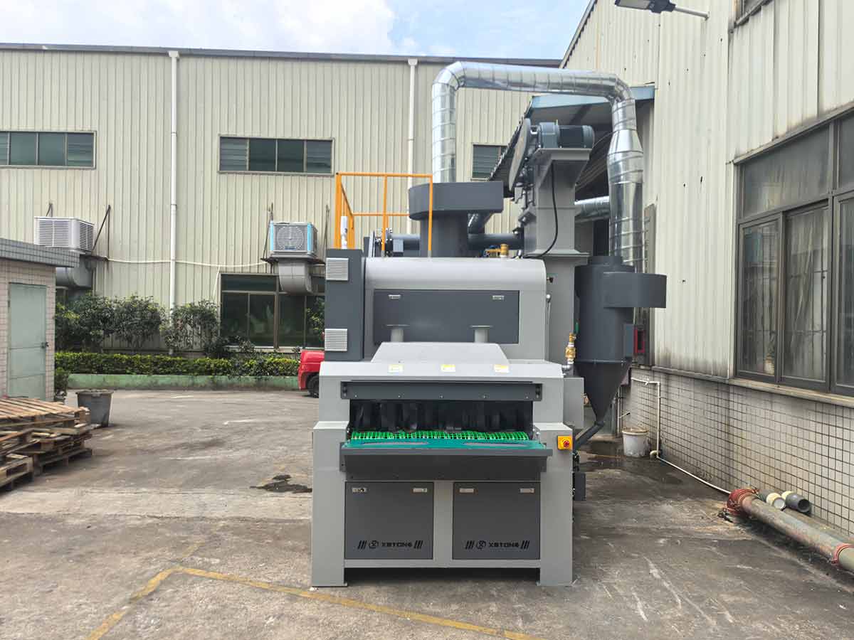 深圳百超機械生產的輸送式自動噴砂機實拍圖片 深圳百超機械生產的輸送式自動噴砂機實拍圖片