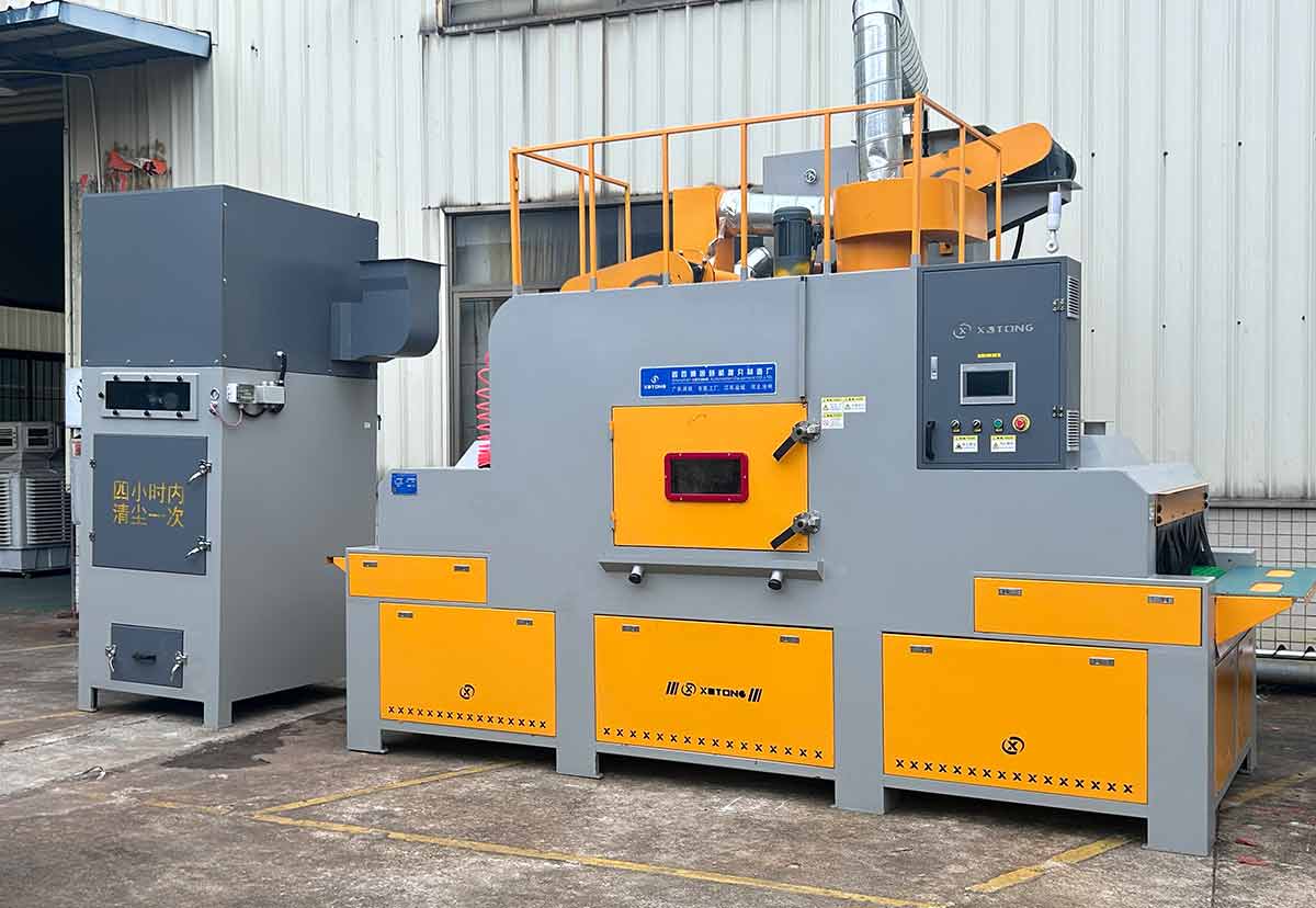 深圳百超噴砂機生產(chǎn)廠家制造的輸送式自動噴砂機實拍圖片 深圳百超噴砂機生產(chǎn)廠家制造的輸送式自動噴砂機實拍圖片