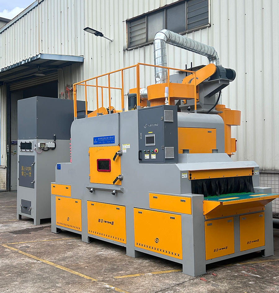 深圳百超機械輸送式自動噴砂機設備實拍圖片 深圳百超機械輸送式自動噴砂機設備實拍圖片